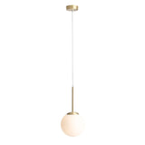 Lampa wisząca glamour z mosiądzem - Bosso Mini 20 Brass - Aldex (20cm, E27) 1087XS40