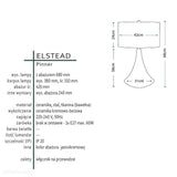 Nowoczesna lampa stołowa Pinner do salonu i sypialni (beżowa, kremowa ceramika) - Elstead, 68cm (1xE27)