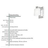 Łazienkowy kinkiet Seaview (grube szkło, polerowany chrom) - Quoizel (G9 4W)