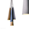 Betonowa lampa wisząca - do salonu sypialni kuchni, nowoczesna industrialna (GU10, 5x5W) (Sopel Multi) Loftlight