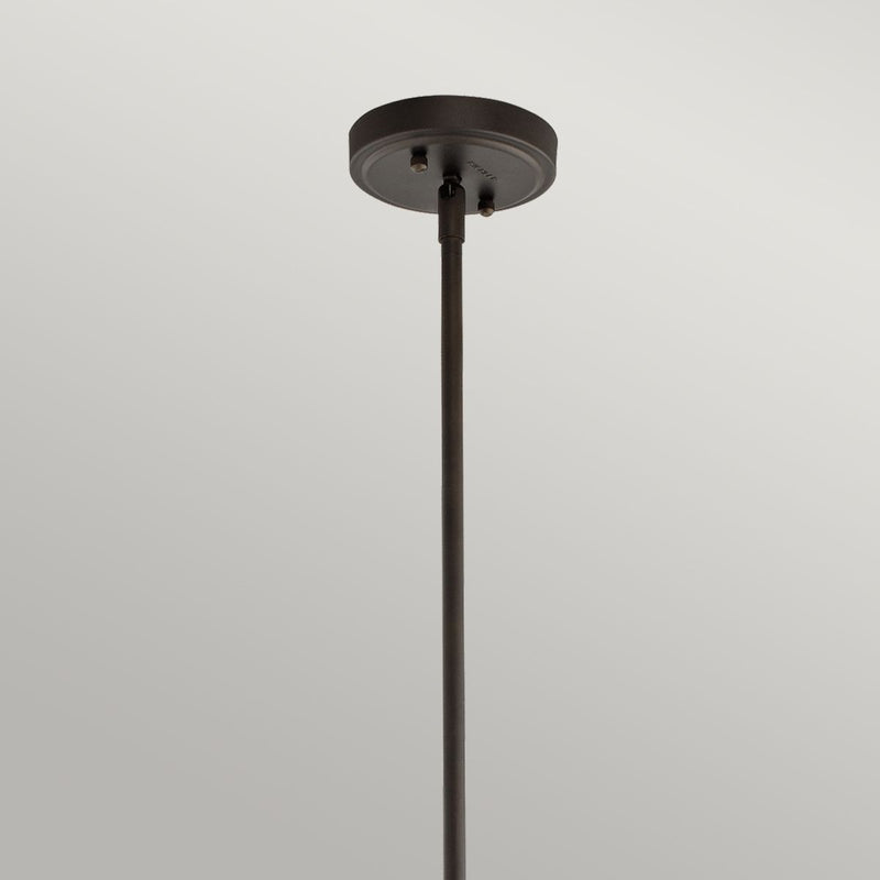 Nowoczesna lampa wisząca Everly, szklana 35cm (stary brąz) do kuchni salonu restauracji - Kichler