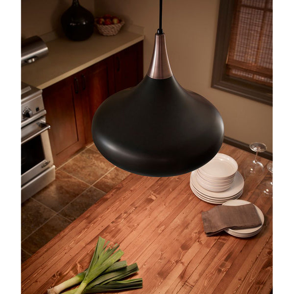 Lampa metalowa 45cm (ciemny brąz) do kuchni salonu jadalni (1xE27) Feiss (Beso)
