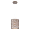 Dekoracyjna lampa wisząca Confetti ze srebrem - Quoizel (20cm, 1xE27)