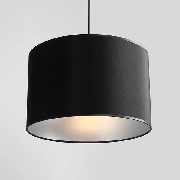 Lampa wisząca - abażur 40cm (czarno - srebrna) 1xE27, Aldex (Barilla) 954G