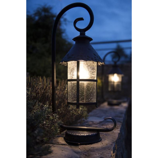 Czarna klasyczna latarnia ogrodowa - lampa zewnętrzna stojąca 54cm (1x E27) SU-MA (Toledo)