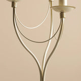 Kremowa lampa biurkowa - Róża Table 3 Provance, świecznik - Aldex, 3xE14, 397B9/D
