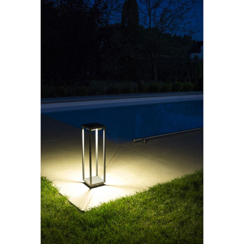 Lampa stojąca San solarna LED - SU-MA ogrodowa zewnętrzna, grafitowa (2,2W)