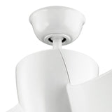 Biały wentylator sufitowy Phree z lampą i ściemniaczem - Kichler, 142 cm / LED / + pilot