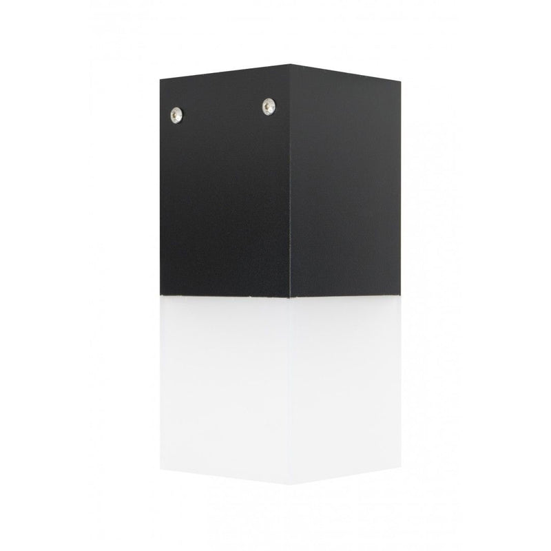 Lampa ogrodowa sufitowa zewnętrzna (grafit/czarny/szary) (22cm 1x E27) SU-MA (cube max)