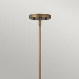 Industrialna / loftowa lampa wisząca Fulton z mosiądzem - Hinkley (metalowa klatka-brąz / 1xE27)
