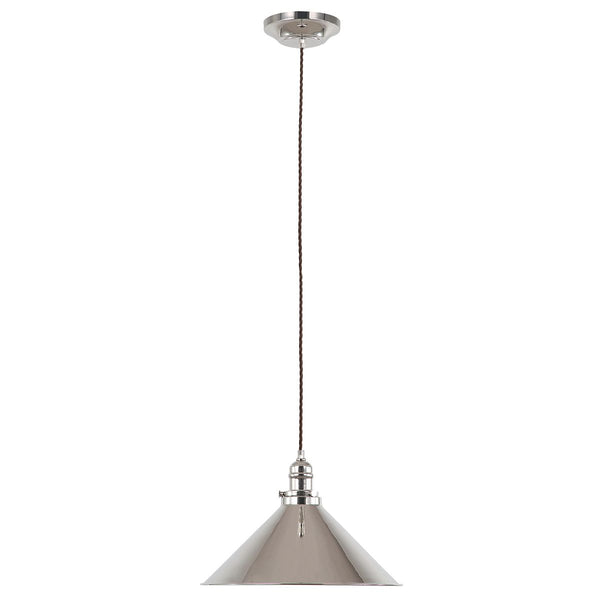 Lampa wisząca Provence (polerowany nikiel) - Elstead (37cm, 1xE27)
