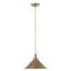 Mosiężna lampa wisząca Provence - Elstead (stary mosiądz, 37cm, 1xE27)