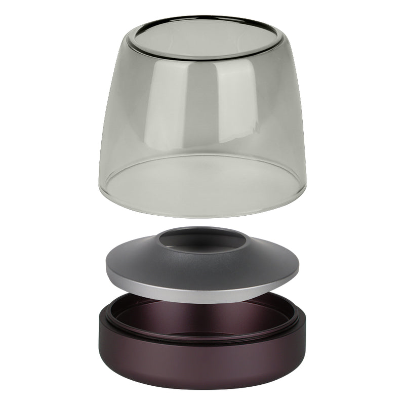 Kooduu Glow 08 Purple - Lampa stołowa / świecznik (do wewnątrz i na zewnątrz)