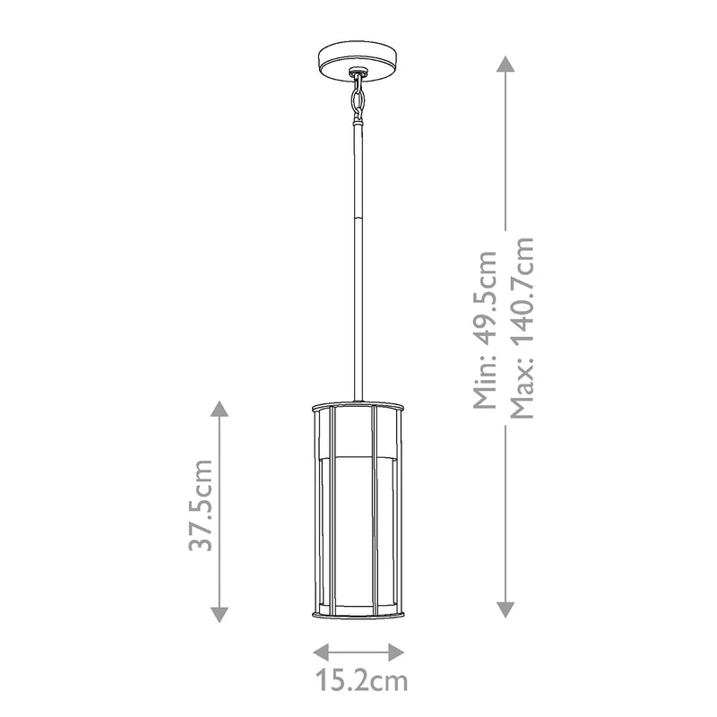 Lampa ogrodowa wisząca Camillo, naturalny mosiądz, IP44 - Kichler