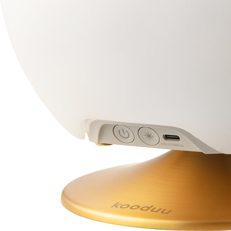 Kooduu Atmos lampa LED cooler z głośnikiem Bluetooth (Brass)