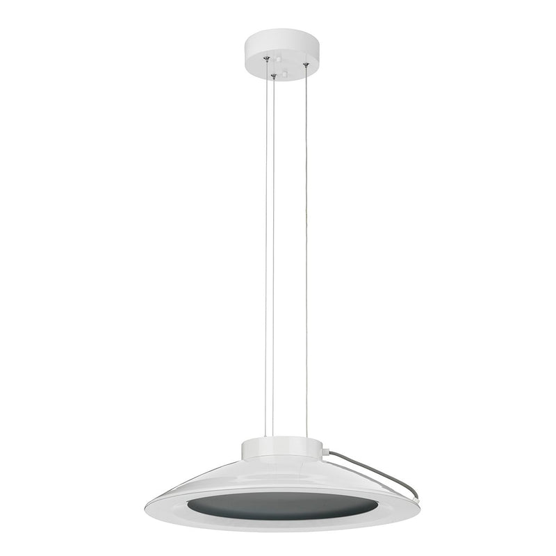 Biała lampa 50cm, LED 35W - wisząca do kuchni jadalni salonu Elstead (Europa)