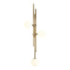 Lampa ścienna do salonu Harmony- złoty nowoczesny kinkiet - Aldex (białe kule 3xE14) 1073Y30