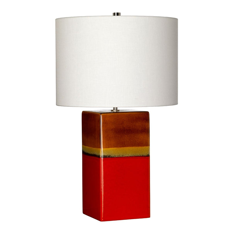 Ceramiczna lampa stołowa Alba (ręcznie robiona) do salonu / gabinetu / sypialni - Elstead (1xE27)