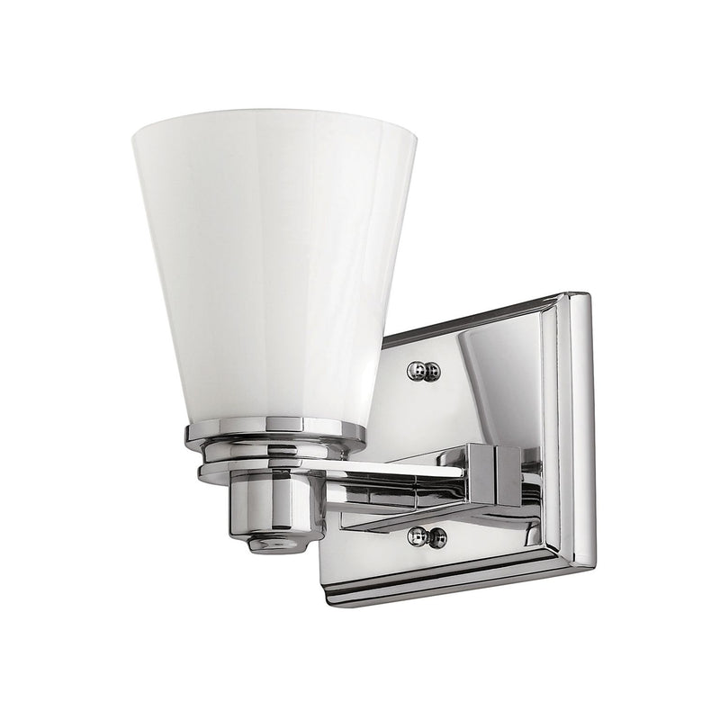 Lampa do łazienki ścienna Avon (szkło, polerowany chrom, G9 1x4W) kinkiet łazienkowy 3000K - Hinkley