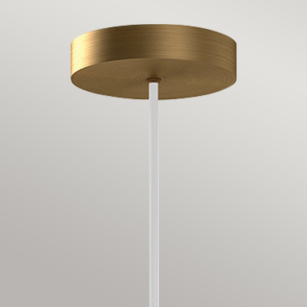 Bijou – geometryczna lampa wisząca LED ze szkłem opalowym, postarzane złoto Ø20