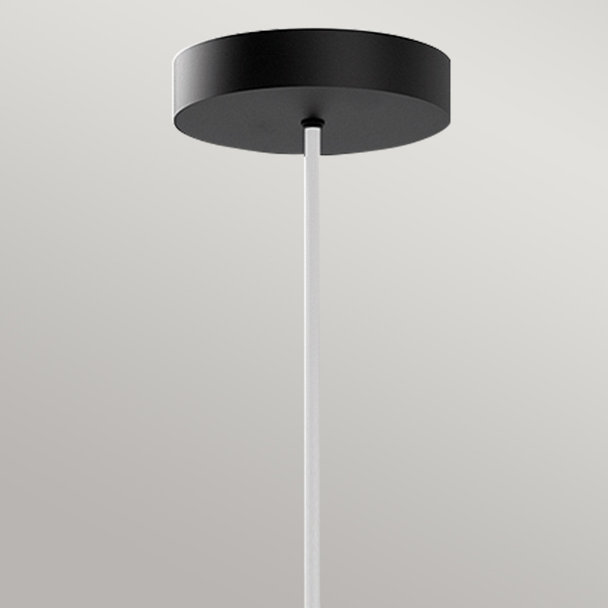 Bijou – geometryczna lampa wisząca LED ze szkłem opalowym, matowa czerń Ø20