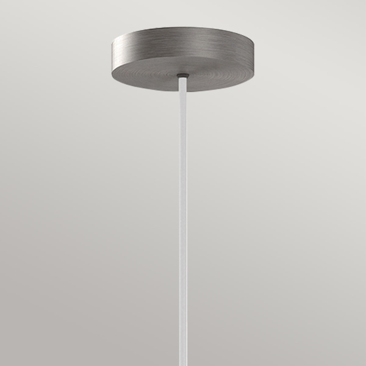 Bijou – geometryczna lampa wisząca LED ze szkłem opalowym, szczotkowany nikiel Ø20