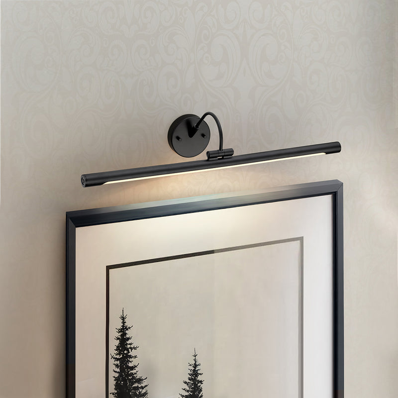 Lampa ścienna LED kinkiet (czarny 67/39cm) nad obraz lustro do salonu sypialni, Elstead (Alton)