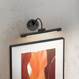 Lampa ścienna LED kinkiet (czarny 67/39cm) nad obraz lustro do salonu sypialni, Elstead (Alton)
