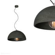 Betonowa lampa - do salonu kuchni, wisząca nowoczesna industrialna (1xE27) (Sfera 47) Loftlight