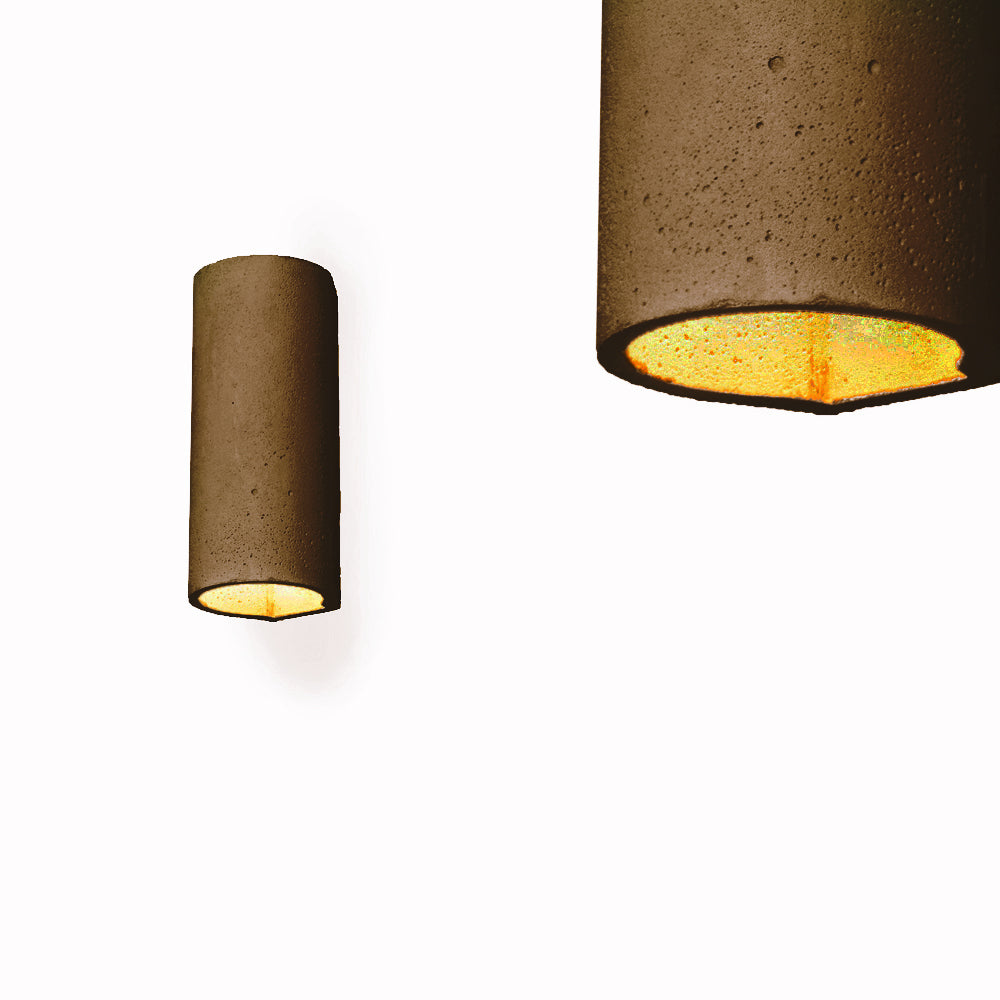 Betonowa lampa ścienna - nowoczesny kinkiet, do salonu sypialni kuchni (LED 2x8W) (Rulon) Loftlight