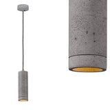 Betonowa lampa wisząca (21cm) - nowoczesna industrialna, do salonu sypialni kuchni (GU10, 5W) (Kalla 21) Loftlight