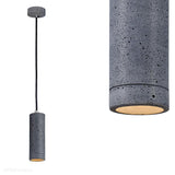 Betonowa lampa wisząca (21cm) - nowoczesna industrialna, do salonu sypialni kuchni (GU10, 5W) (Kalla 21) Loftlight