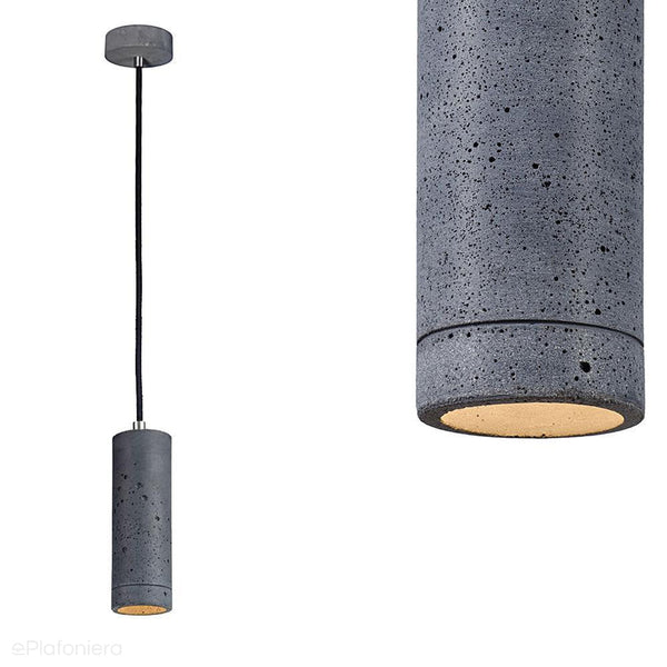 Betonowa lampa wisząca (21cm) - nowoczesna industrialna, do salonu sypialni kuchni (GU10, 5W) (Kalla 21) Loftlight