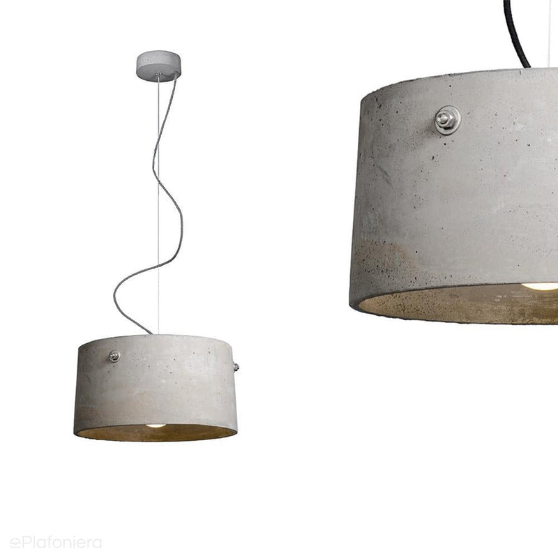 Betonowa lampa wisząca - do salonu sypialni, nowoczesna industrialna (1xE27) (Talma) Loftlight