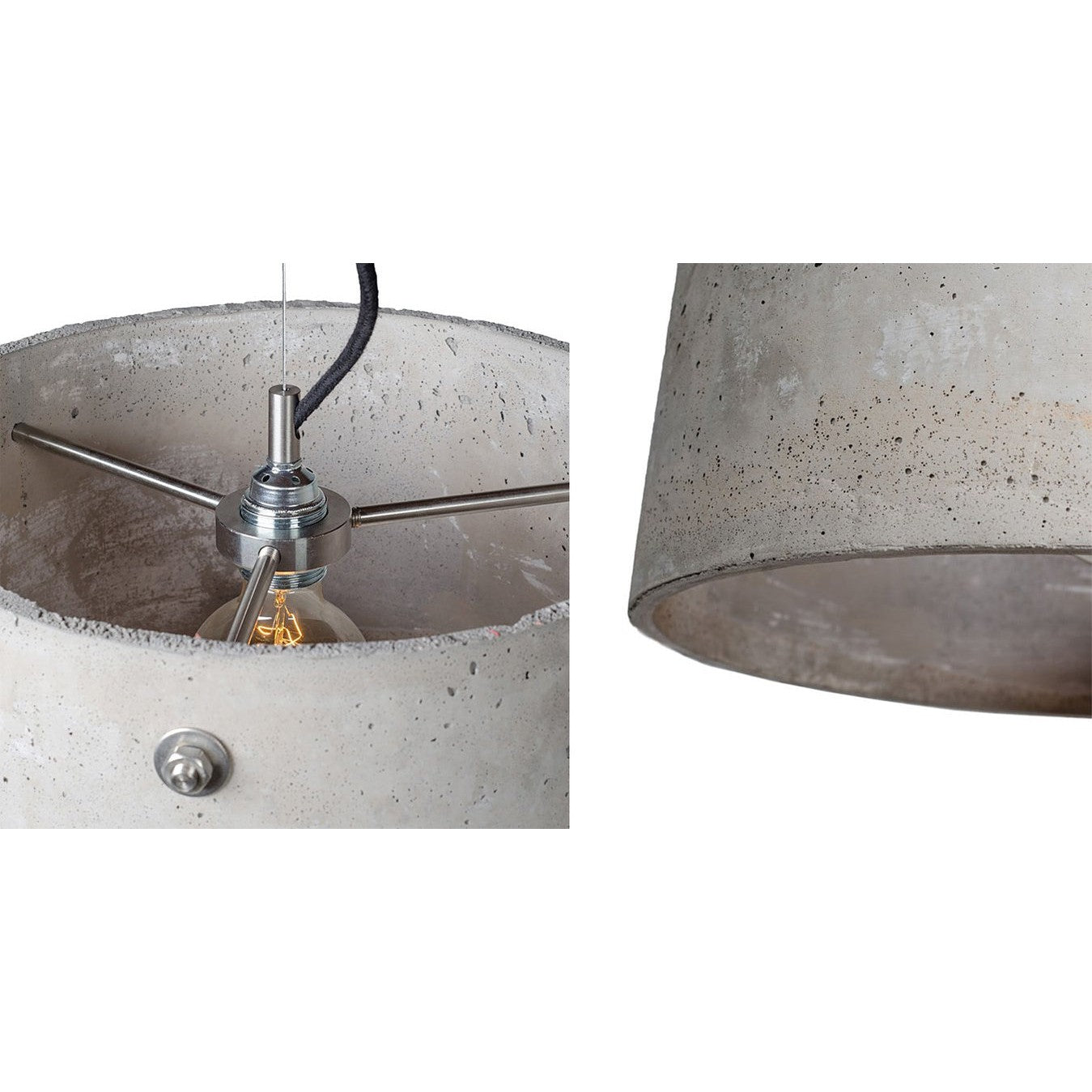 Betonowa lampa wisząca - do salonu sypialni, nowoczesna industrialna (1xE27) (Talma) Loftlight