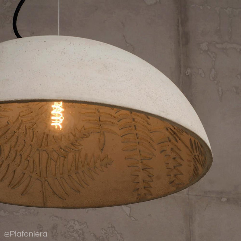 Betonowa lampa wisząca - nowoczesna industrialna 60cm, do salonu sypialni (1xE27) (Jungle) Loftlight