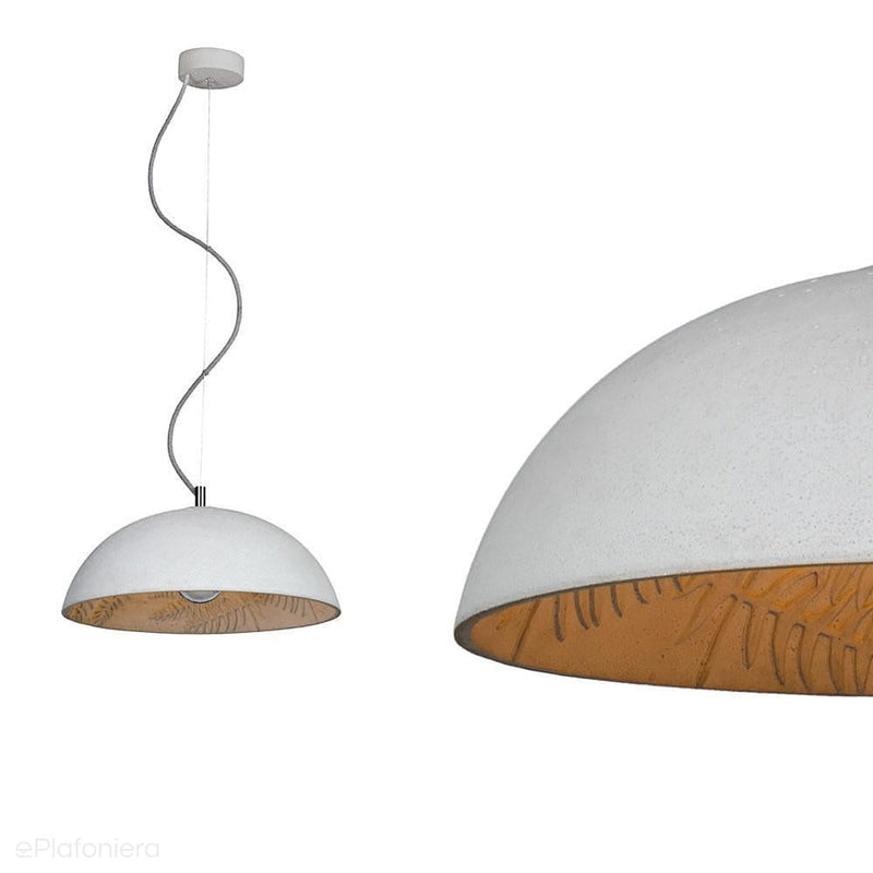 Betonowa lampa wisząca - nowoczesna industrialna 60cm, do salonu sypialni (1xE27) (Jungle) Loftlight