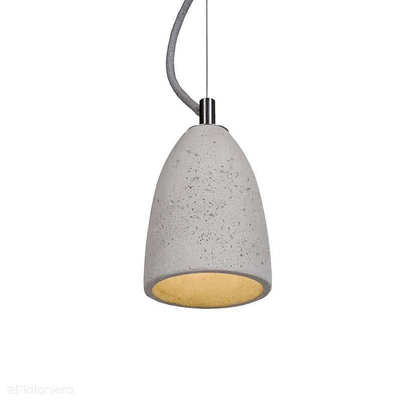 Betonowa lampa wisząca - nowoczesna industrialna, do salonu (1xE27) (Febe 11) Loftlight