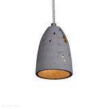 Betonowa lampa wisząca - nowoczesna industrialna, do salonu (1xE27) (Febe Volcano 11) Loftlight