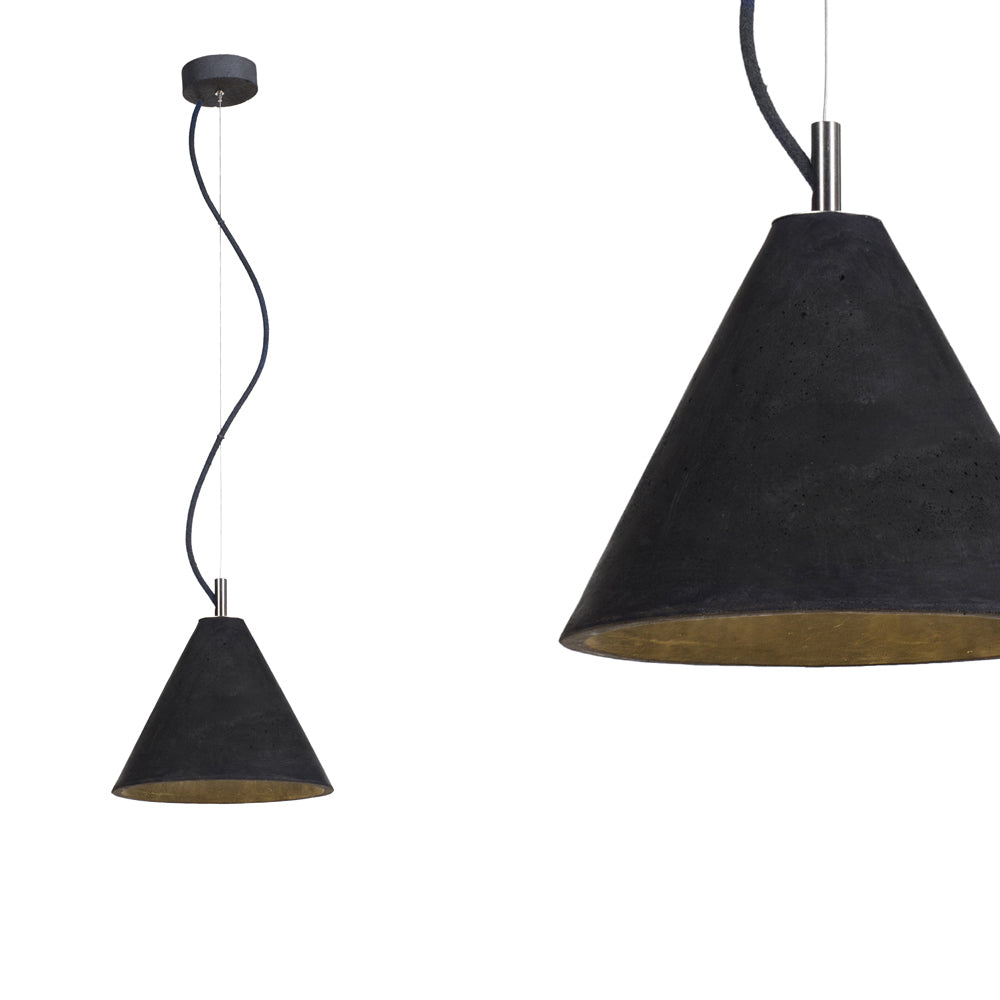 Betonowa lampa - wisząca nowoczesna industrialna, do salonu kuchni (27cm 1xE27) (Kobe 3) Loftlight