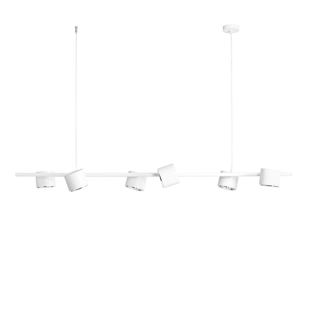 Biała lampa Bot - spot wisząca - Aldex (regulowana, ustawna 6xAR111) 1046K
