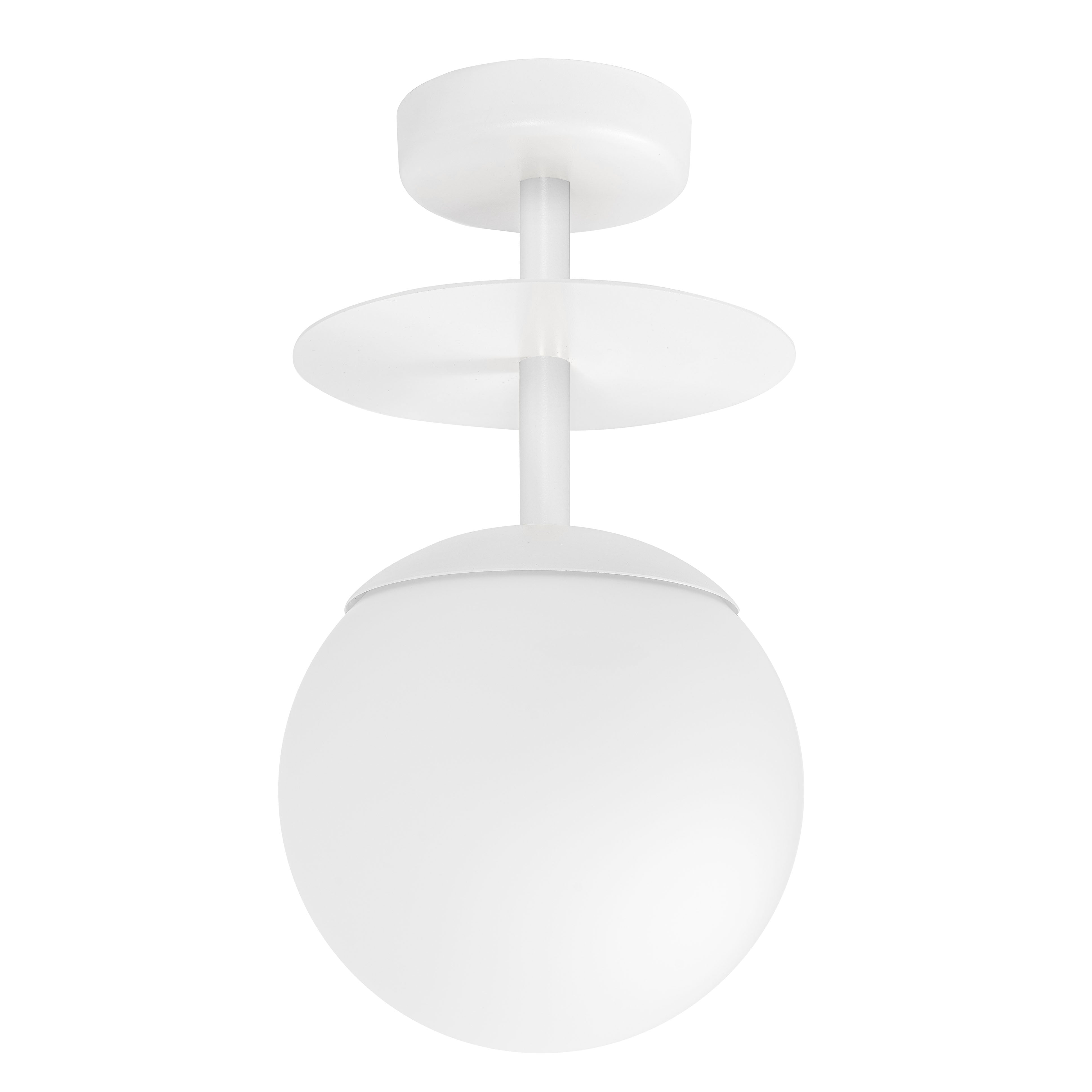Biała lampa sufitowa do pokoju Plaat B, plafon premium Ummo