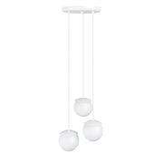 Biała lampa wisząca do salonu sypialni kuchni Kuul F3-K, 15 cm Ummo