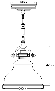 Brązowa lampa wisząca Emery (brąz palladiański) - Quoizel, 20cm, 1xE27