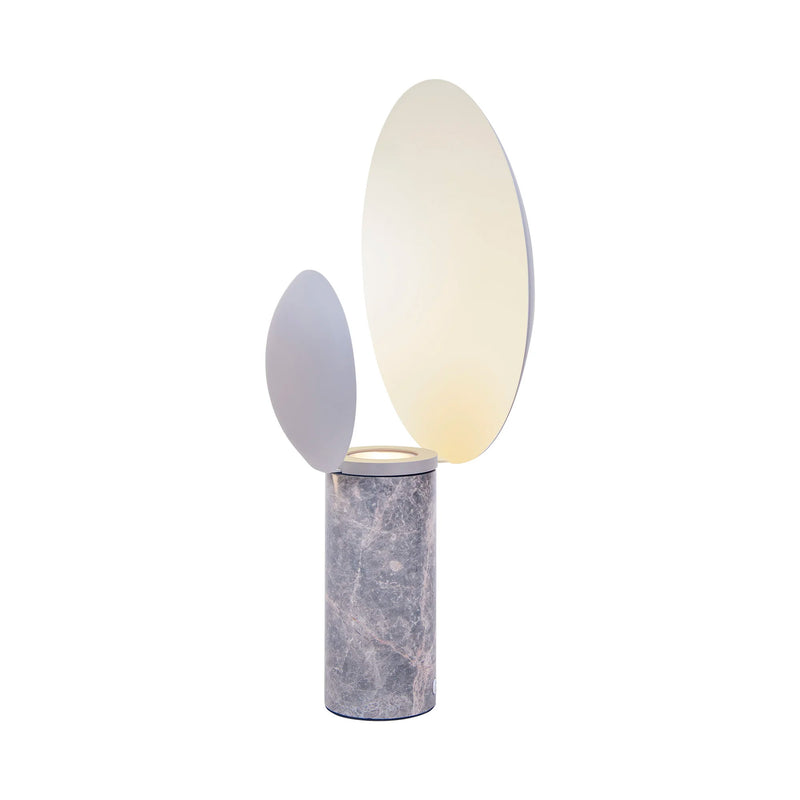 Cache | Lampa stołowa z marmurem szara | Matt Grey, Design For The People
