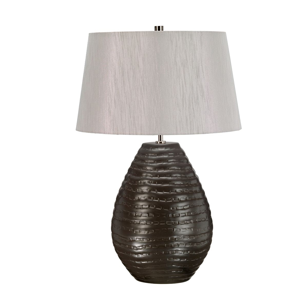 Ceramiczna lampa stołowa Brunswick z bawełnianym kloszem - Elstead (66cm, 1xE27)