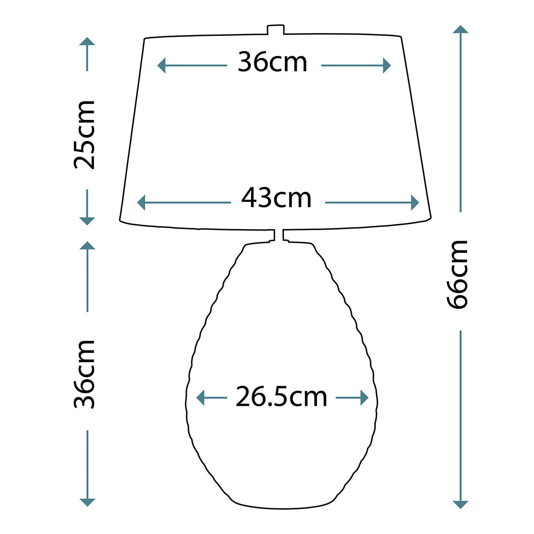 Ceramiczna lampa stołowa Brunswick z bawełnianym kloszem - Elstead (66cm, 1xE27)