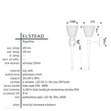 Chromowa lampa ścienna LED kinkiet do łazienki salonu sypialni (G9 2x4W) Elstead (Agatha)