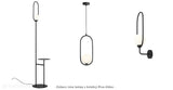 Czarna lampa - biała kula 14cm, kinkiet do salonu sypialni (E14) Aldex (Riva) 1086C1