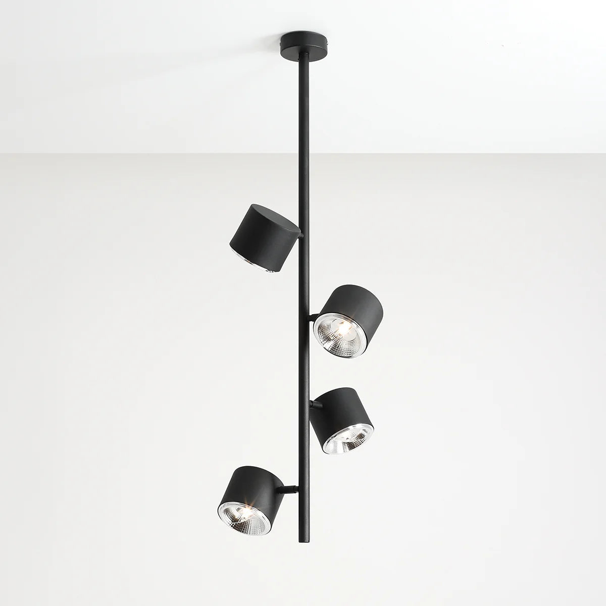 Czarna lampa - spot sufitowa (regulowana, ustawna 4xAR111) Aldex (Bot) 1047PL-L2